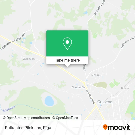 Rutkastes Pilskalns map