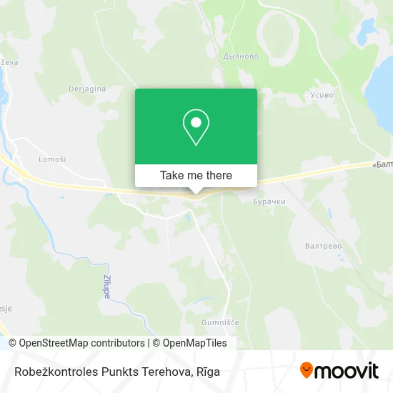 Robežkontroles Punkts Terehova map