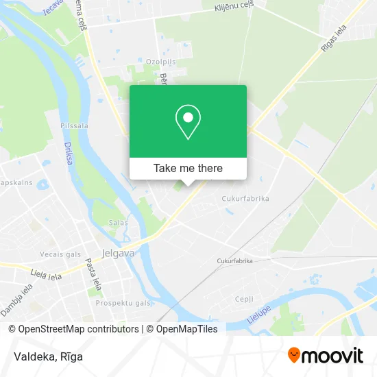 Valdeka map