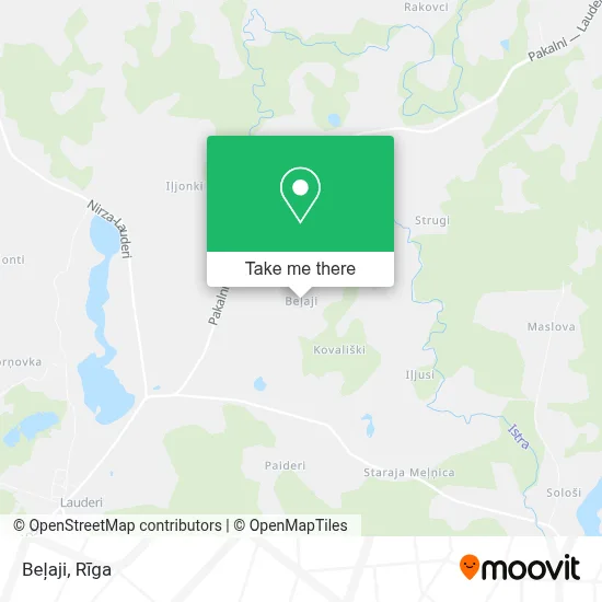 Beļaji map