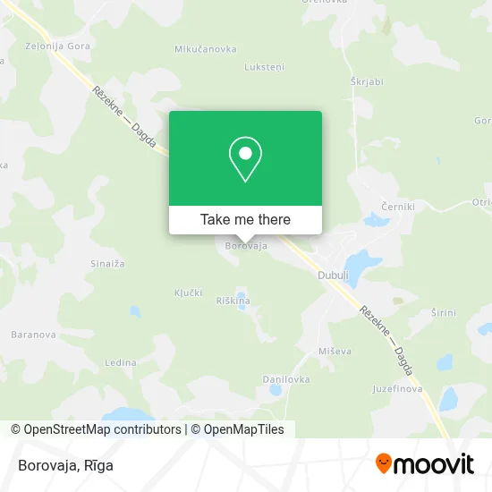 Borovaja map
