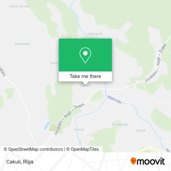 Cakuli map