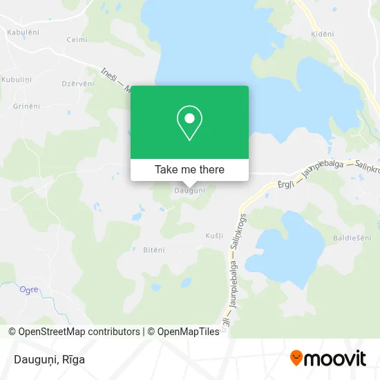 Dauguņi map