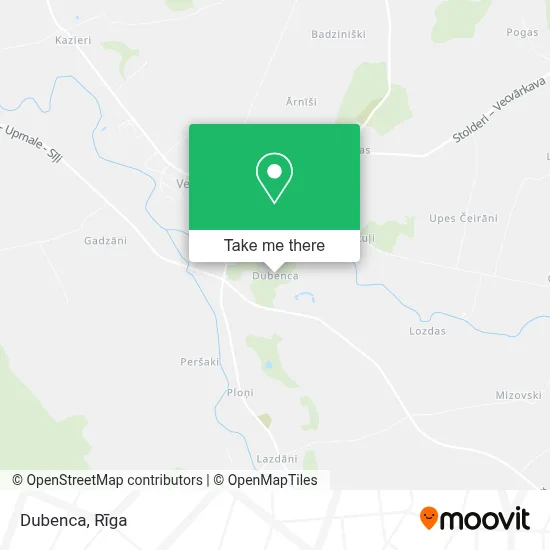 Dubenca map