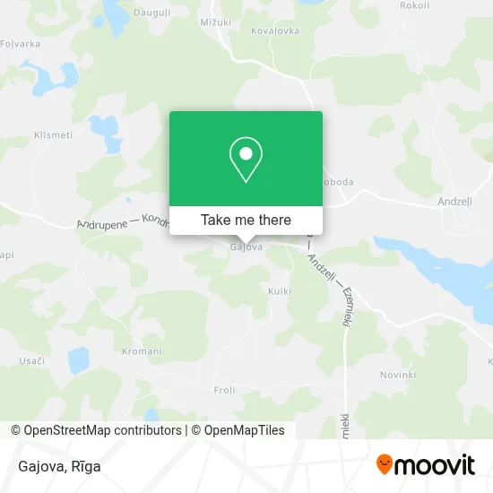 Gajova map