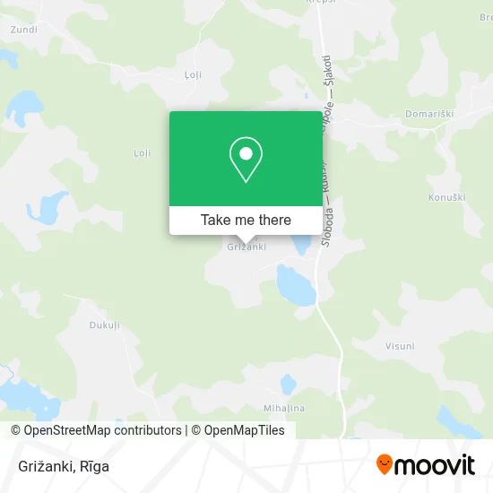 Grižanki map