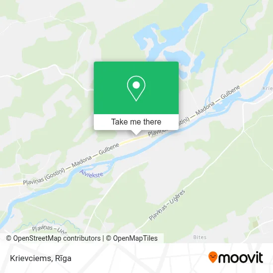 Krievciems map