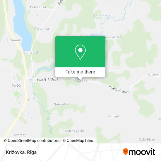 Križovka map