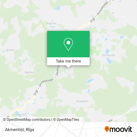 Akmentiņi map