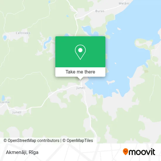 Akmenāji map