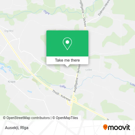 Ausekļi map