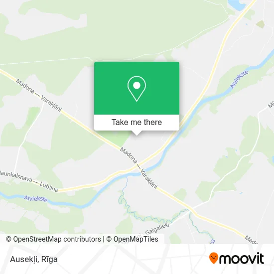 Ausekļi map