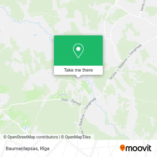 Baumaņlapsas map