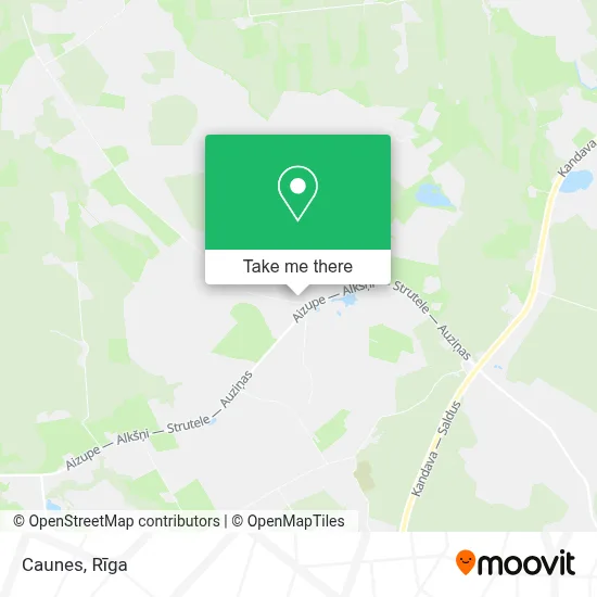 Caunes map