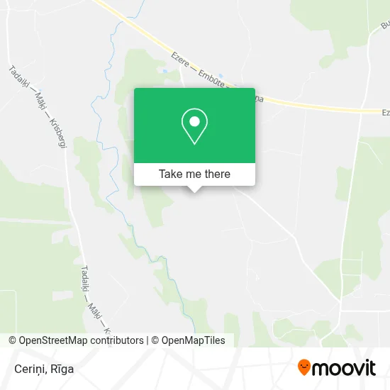 Ceriņi map