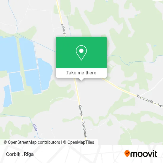 Corbiķi map