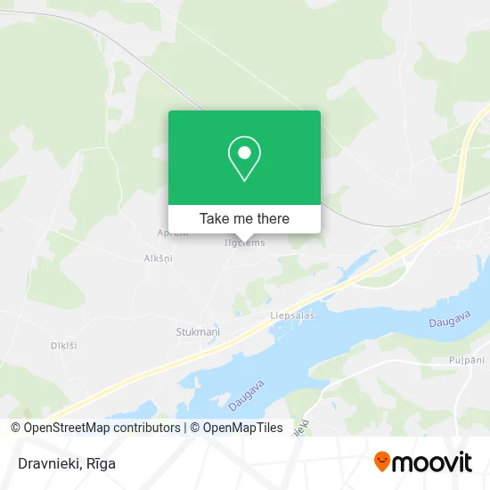 Dravnieki map
