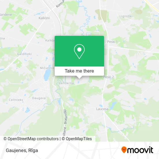 Gaujenes map