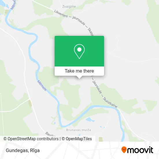 Gundegas map