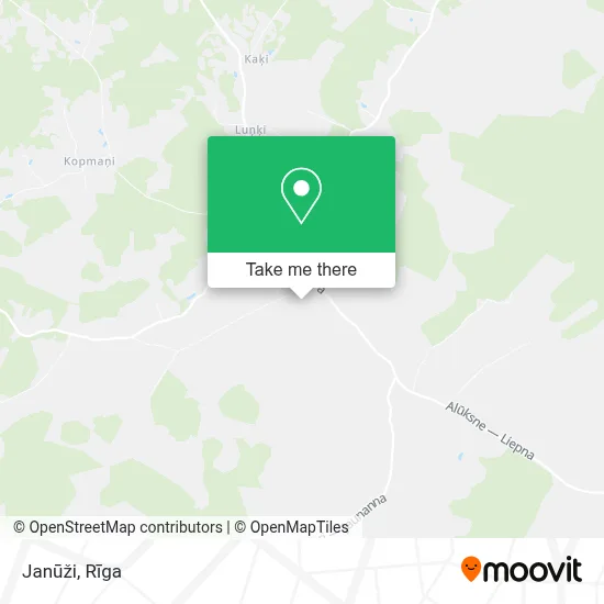 Janūži map