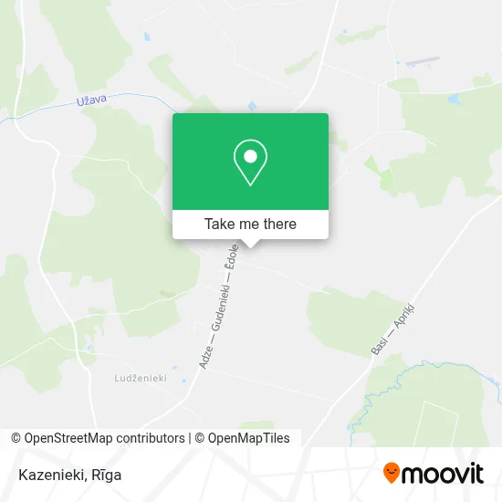 Kazenieki map