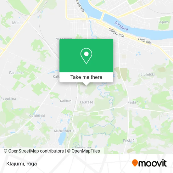 Klajumi map