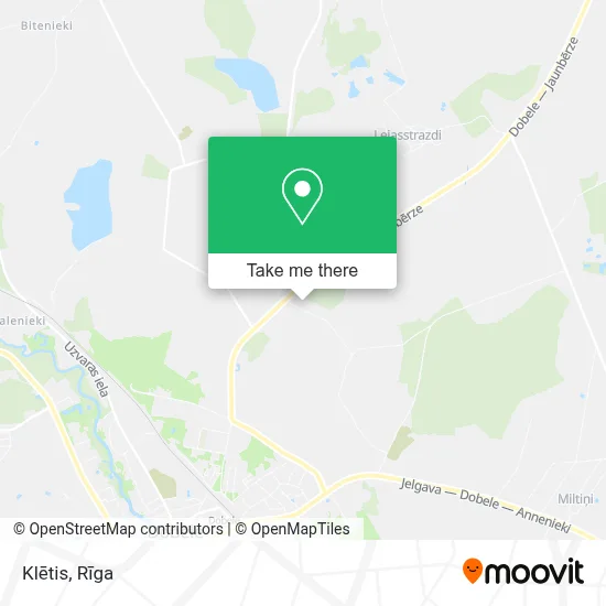 Klētis map
