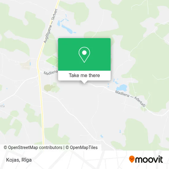 Kojas map