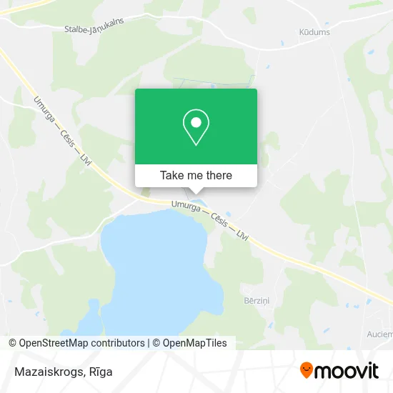 Mazaiskrogs map