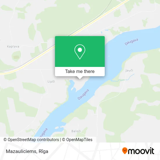 Mazauliciems map