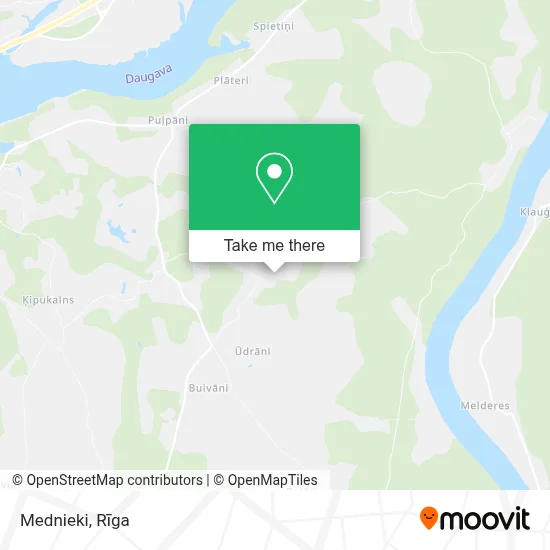 Mednieki map
