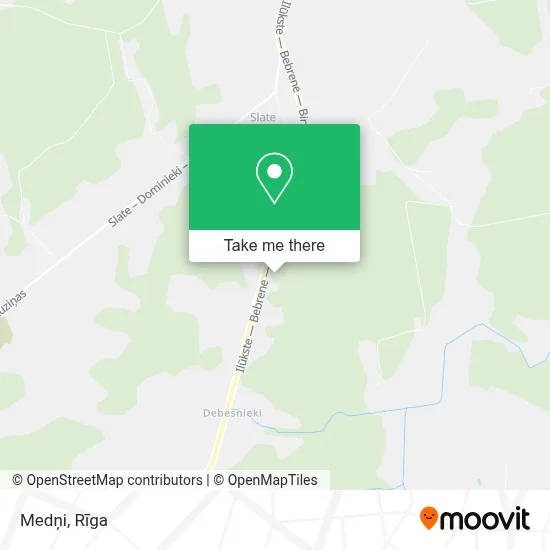 Medņi map