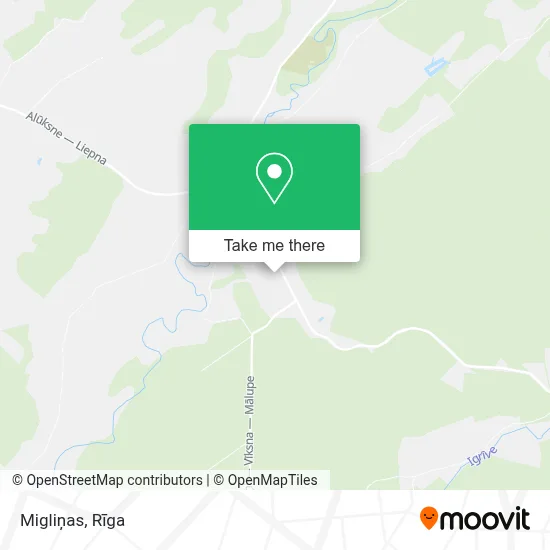 Migliņas map