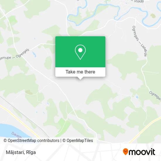 Mājstari map