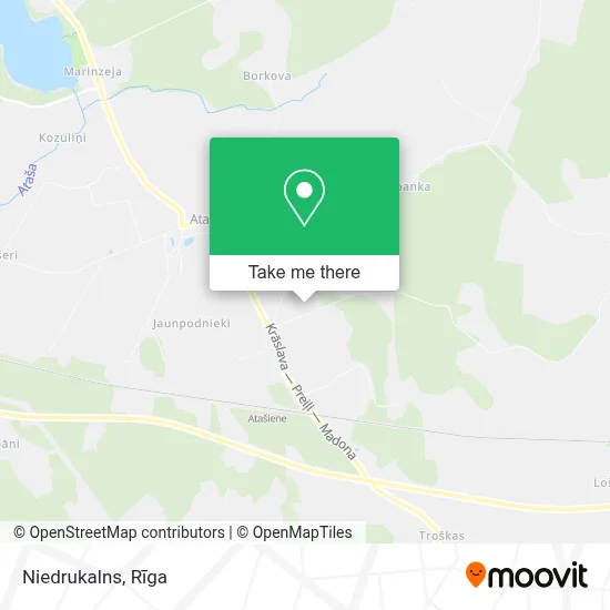 Niedrukalns map