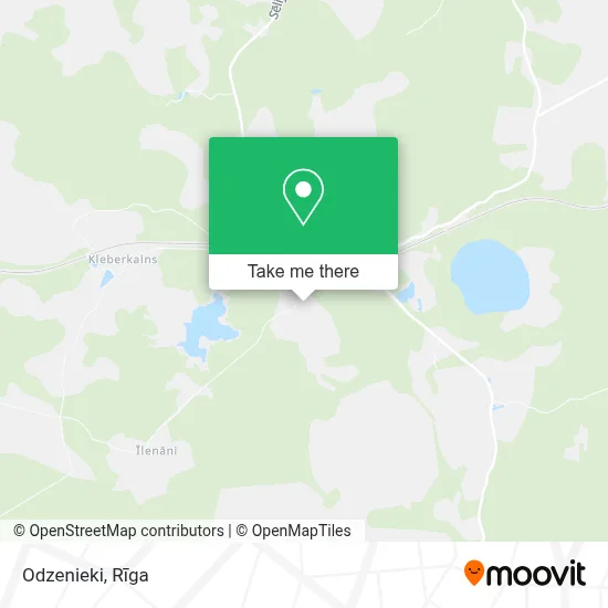 Odzenieki map