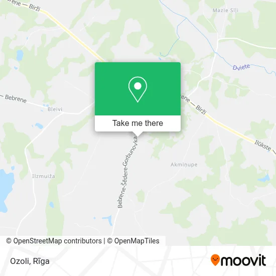 Ozoli map