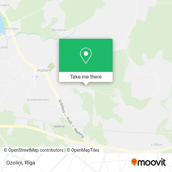 Ozoliņi map