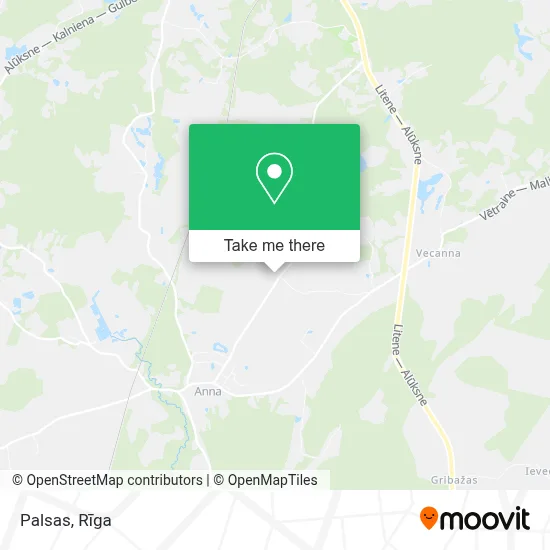 Palsas map