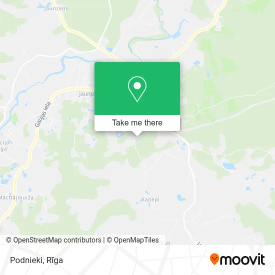 Podnieki map
