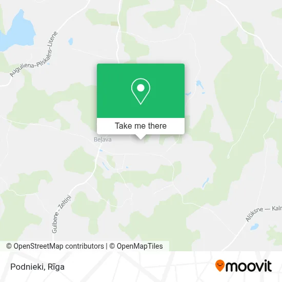 Podnieki map