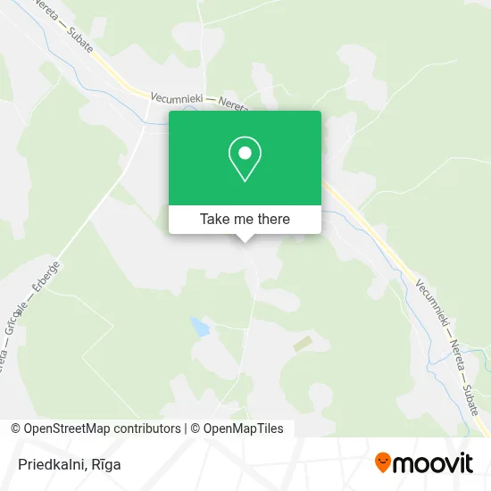Priedkalni map