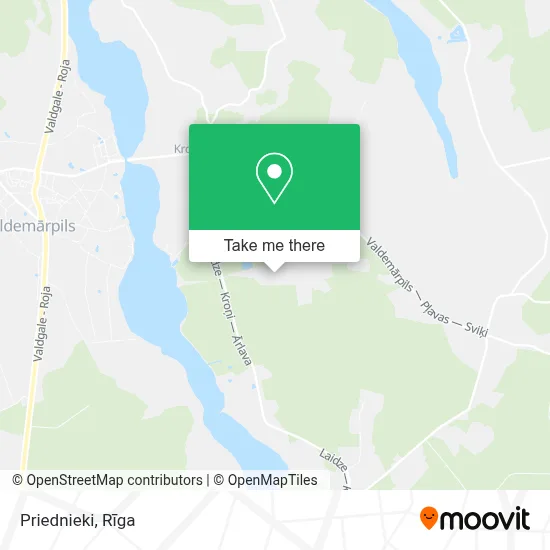 Priednieki map