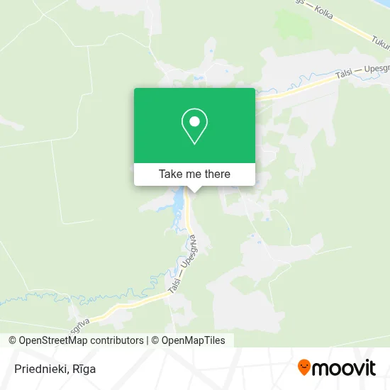 Priednieki map