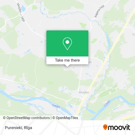 Purenieki map