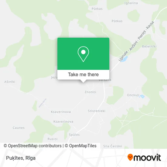 Puķītes map