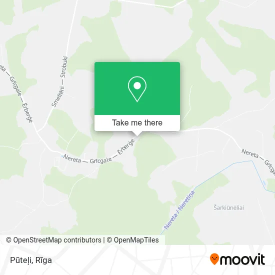 Pūteļi map