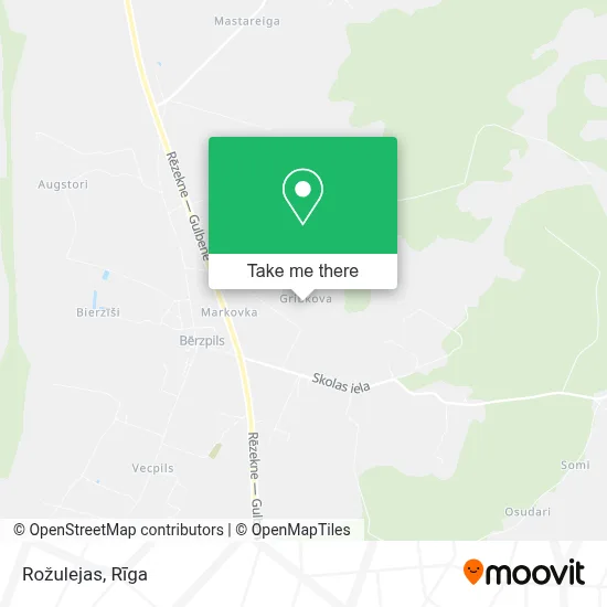 Rožulejas map
