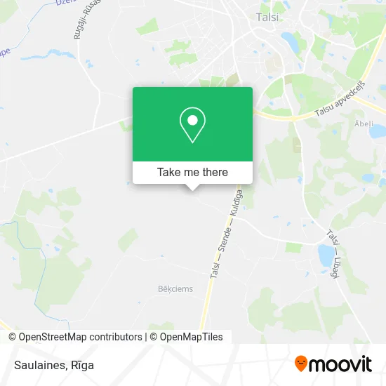 Saulaines map