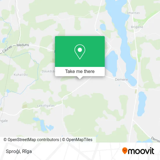 Sproģi map